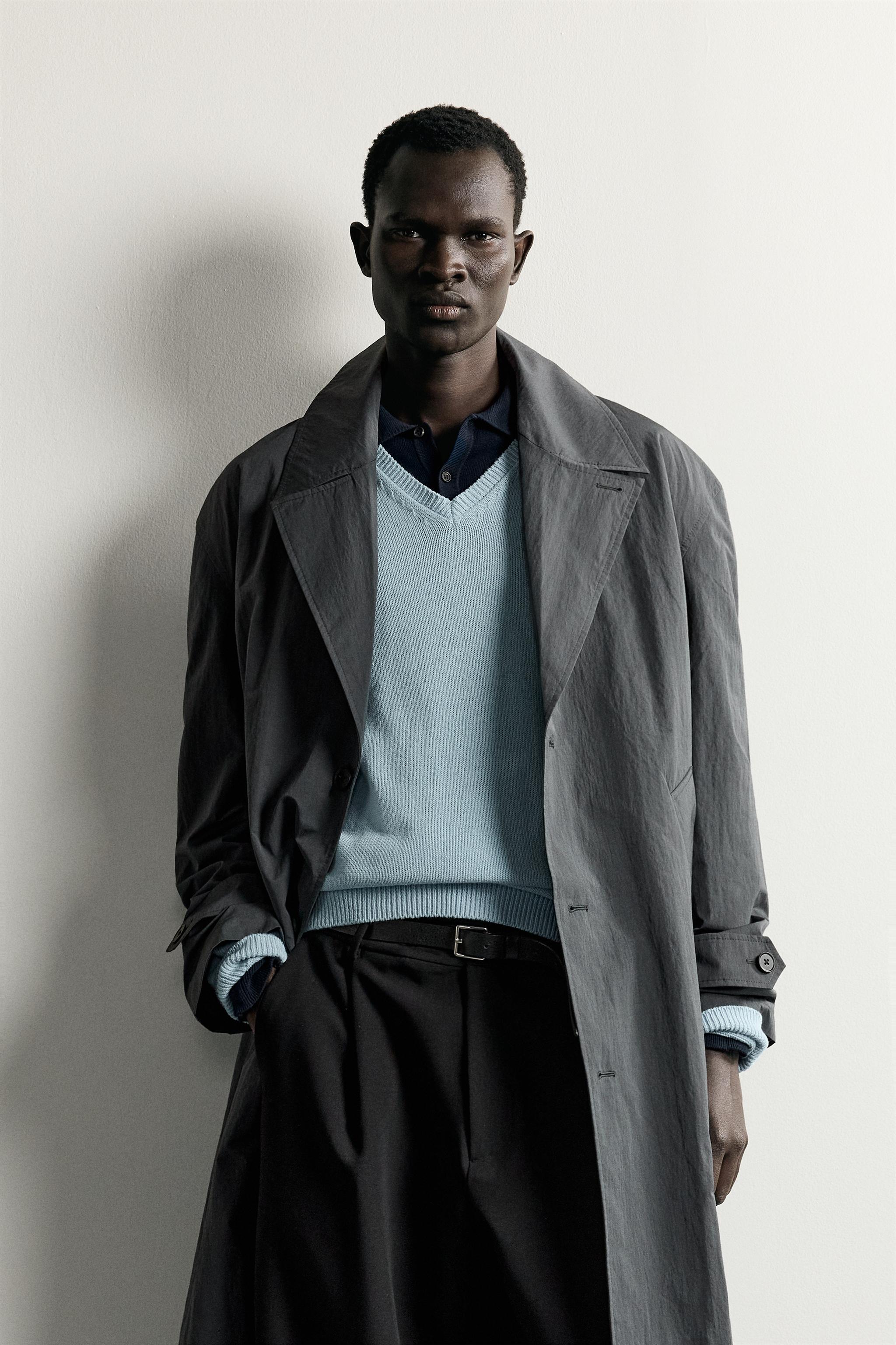 RELAXED-FIT TECHNICAL TRENCH COAT